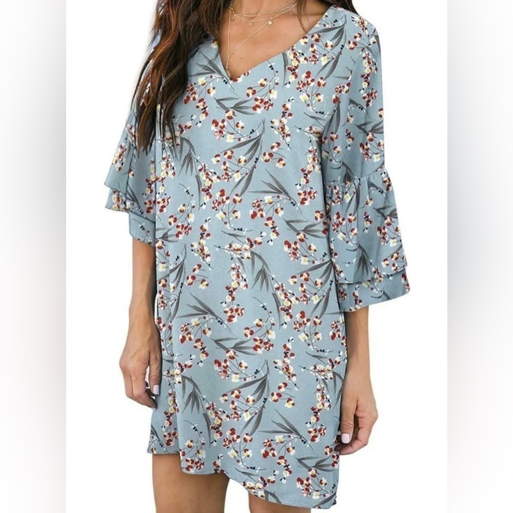 Beautiful BELONGSCI Robin's Egg Blue Dress (D1) NWT